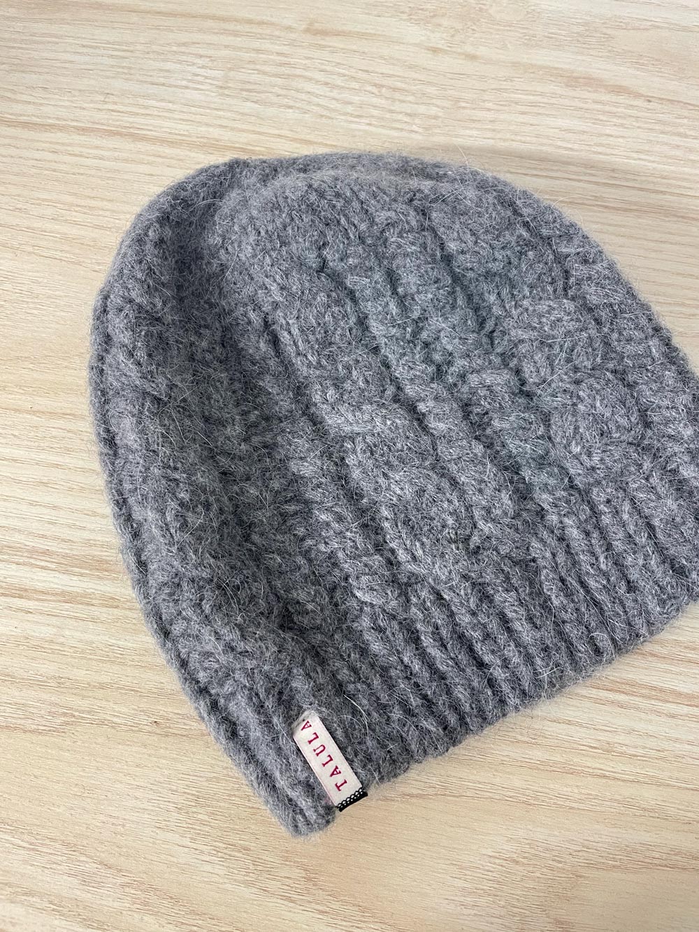 talula cable knit wool-angora toque