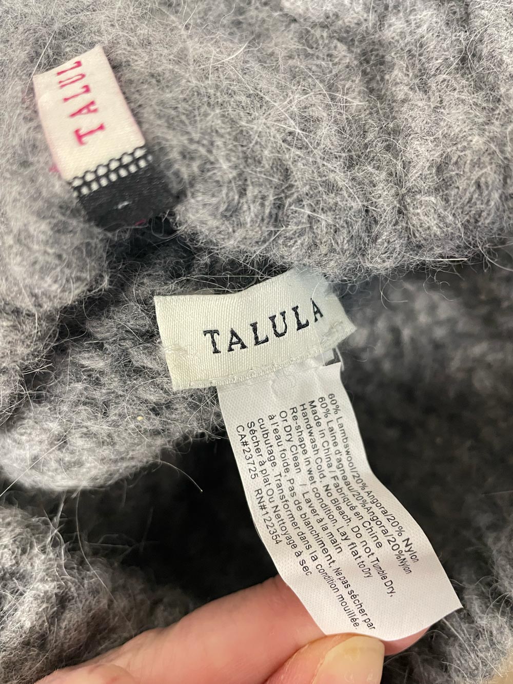 talula cable knit wool-angora toque