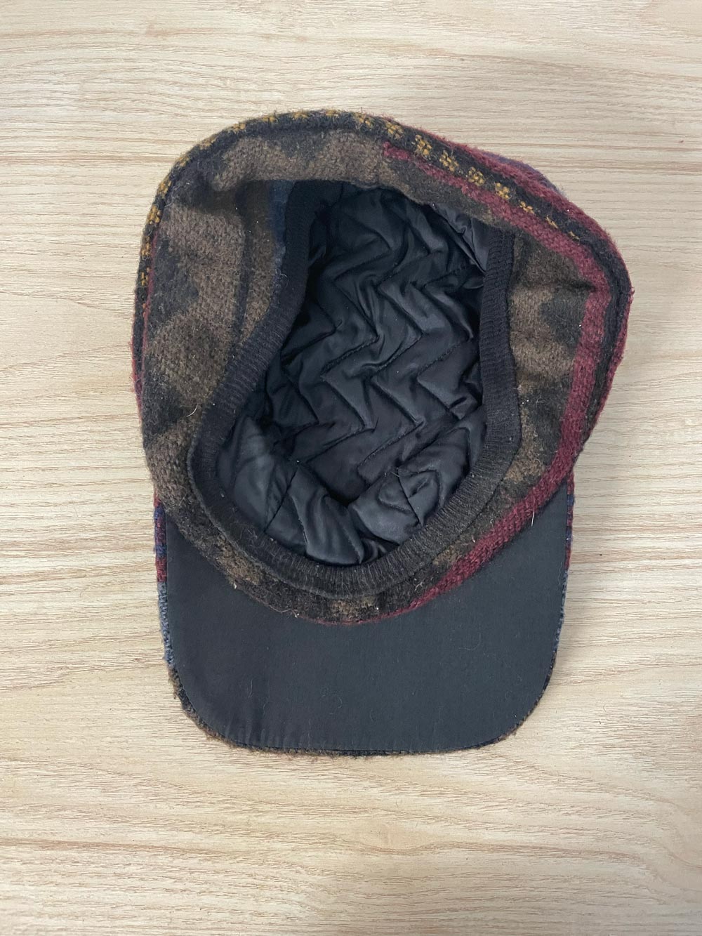 vintage wool-blend navajo crown cap