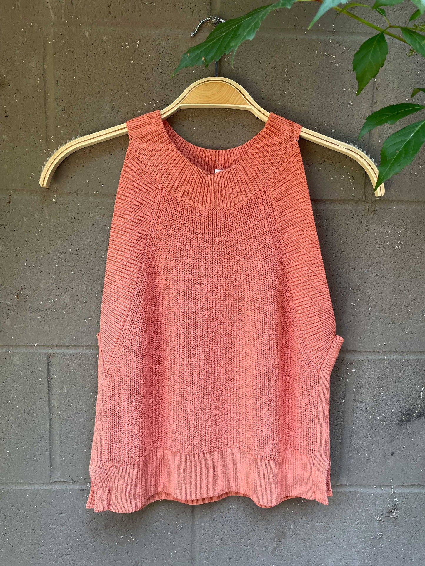 wilfred coral crevier knit tank