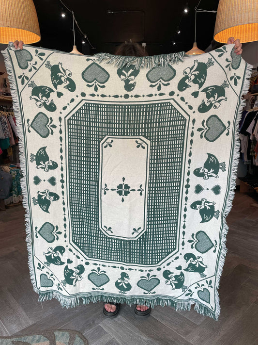 vintage 90s country home cotton throw