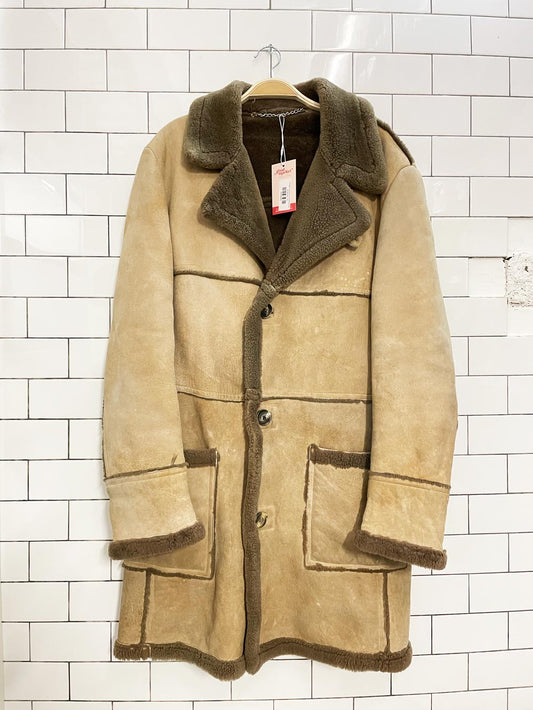 vintage simpsons shearling coat