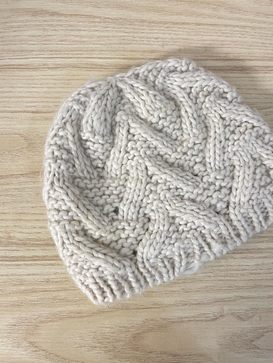 harlow cream soft knit toque