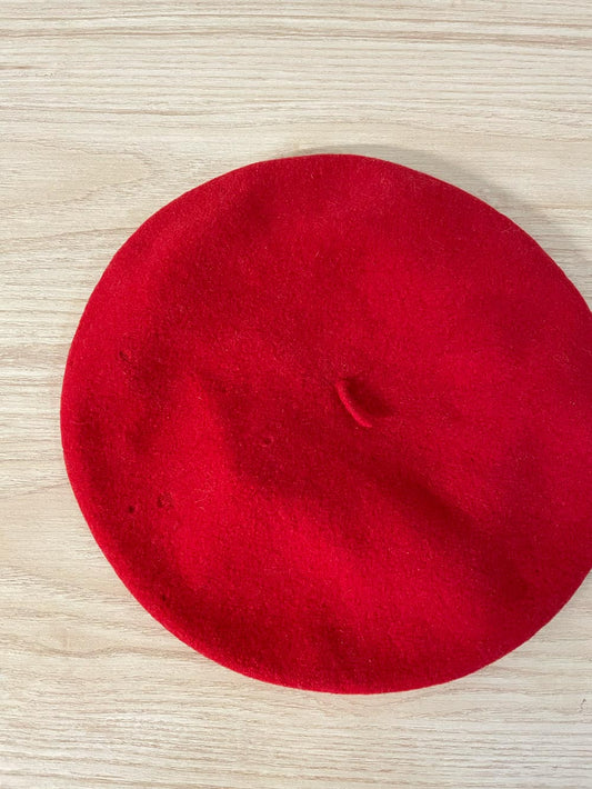 vintage 60s mary quant by kangol red wool beret