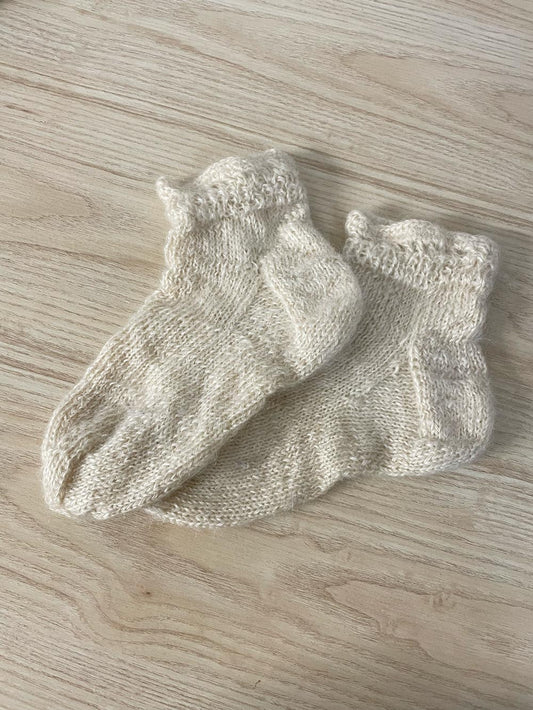 hand-knit sock slippers