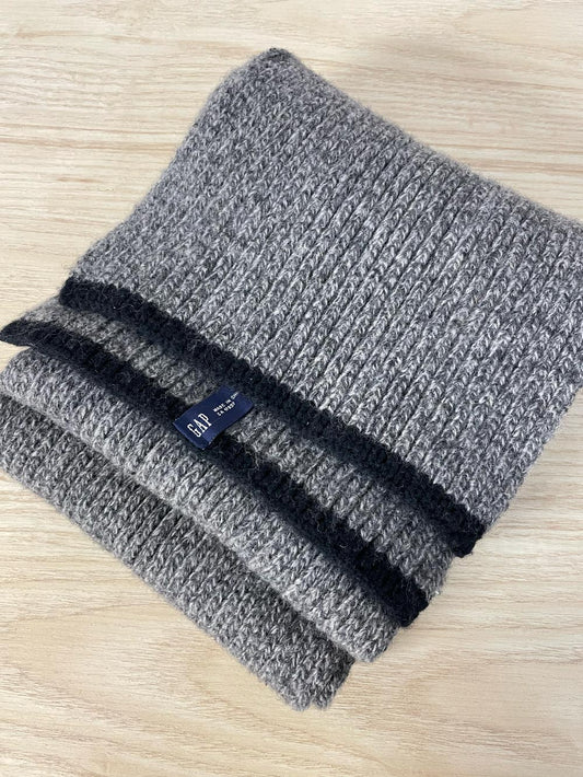 vintage gap wool-blend rib knit scarf