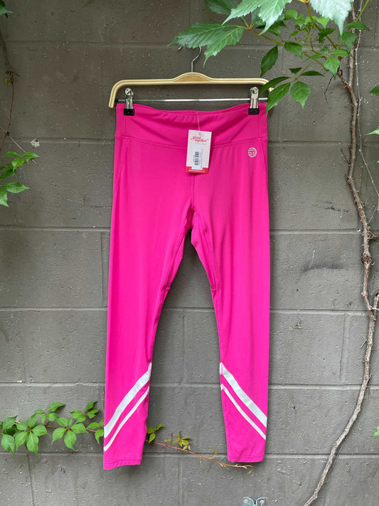 tory sport pink chevron 7/8" legging