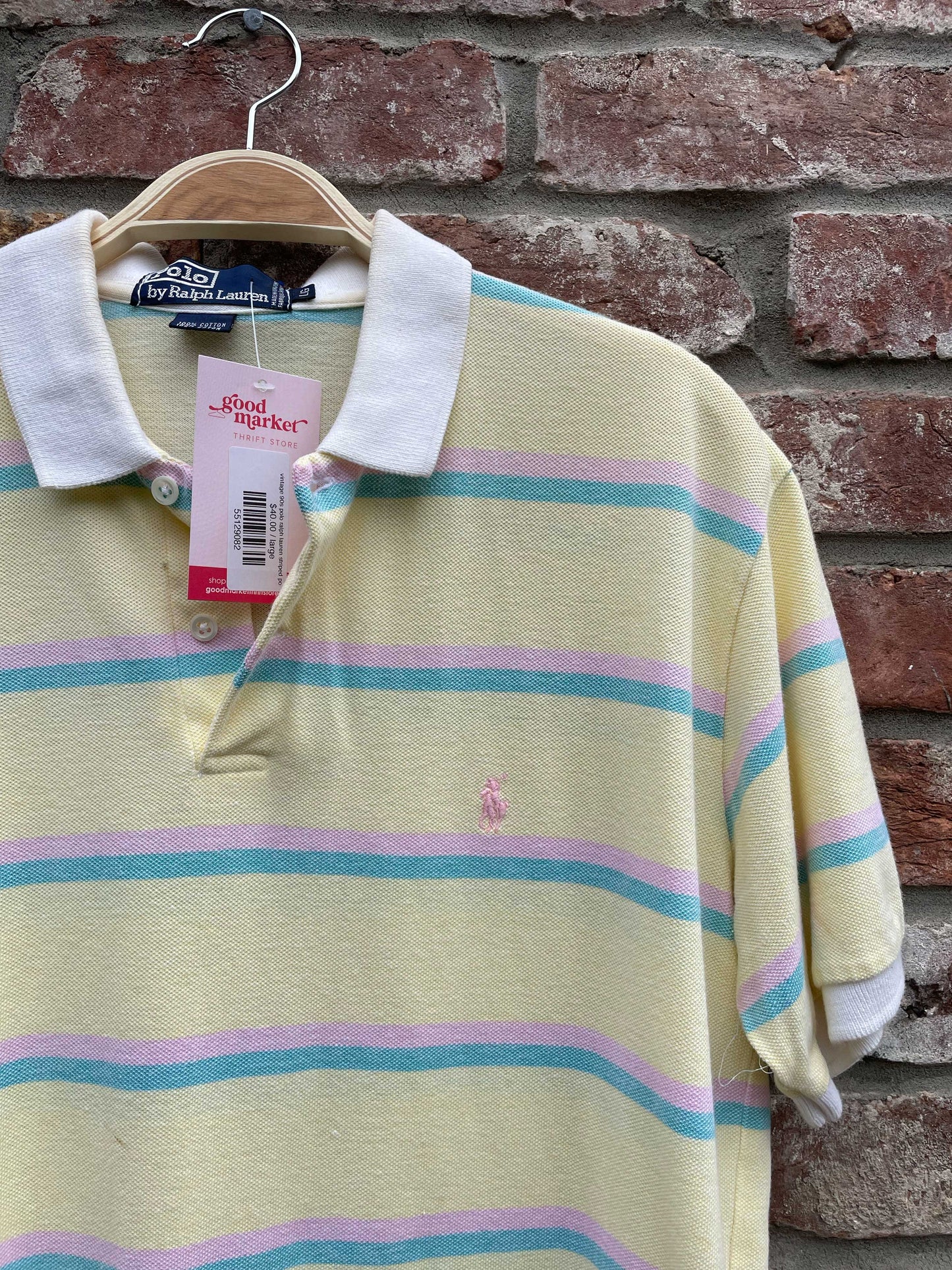 vintage 90s polo ralph lauren striped polo