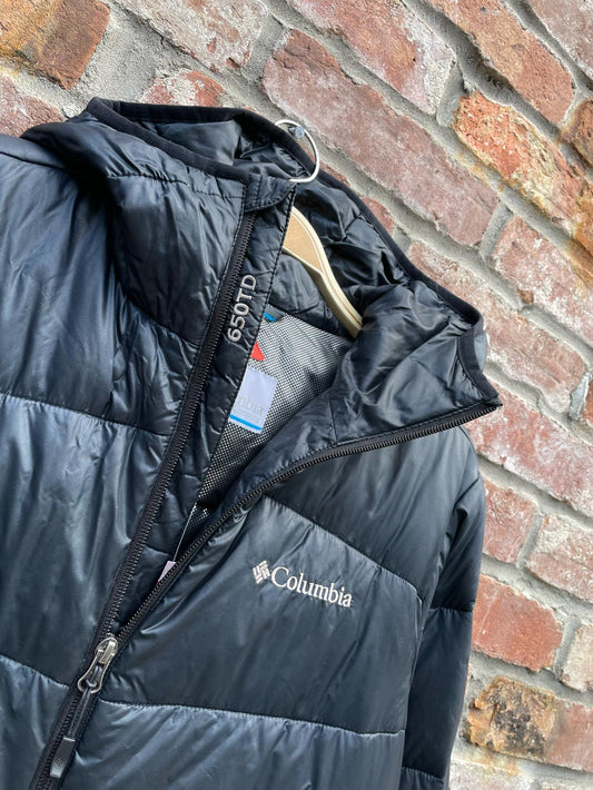 columbia 650 turbodown hooded puffer jacket