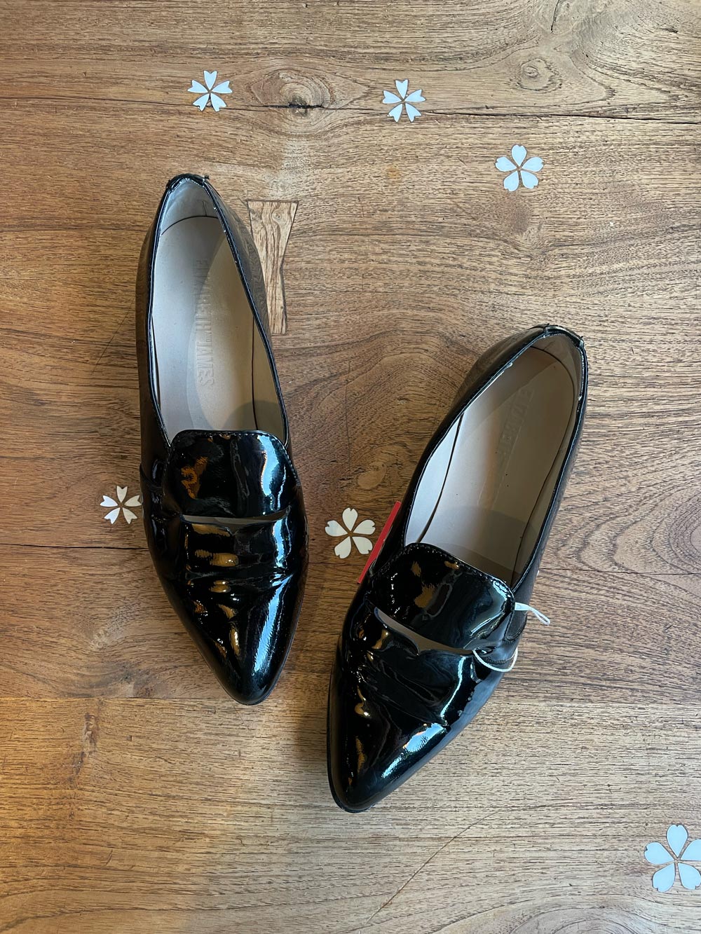 elizabeth and james aly patent loafers