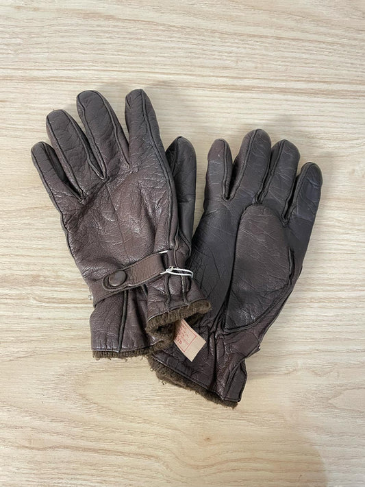 vintage aris lined leather driving gloves