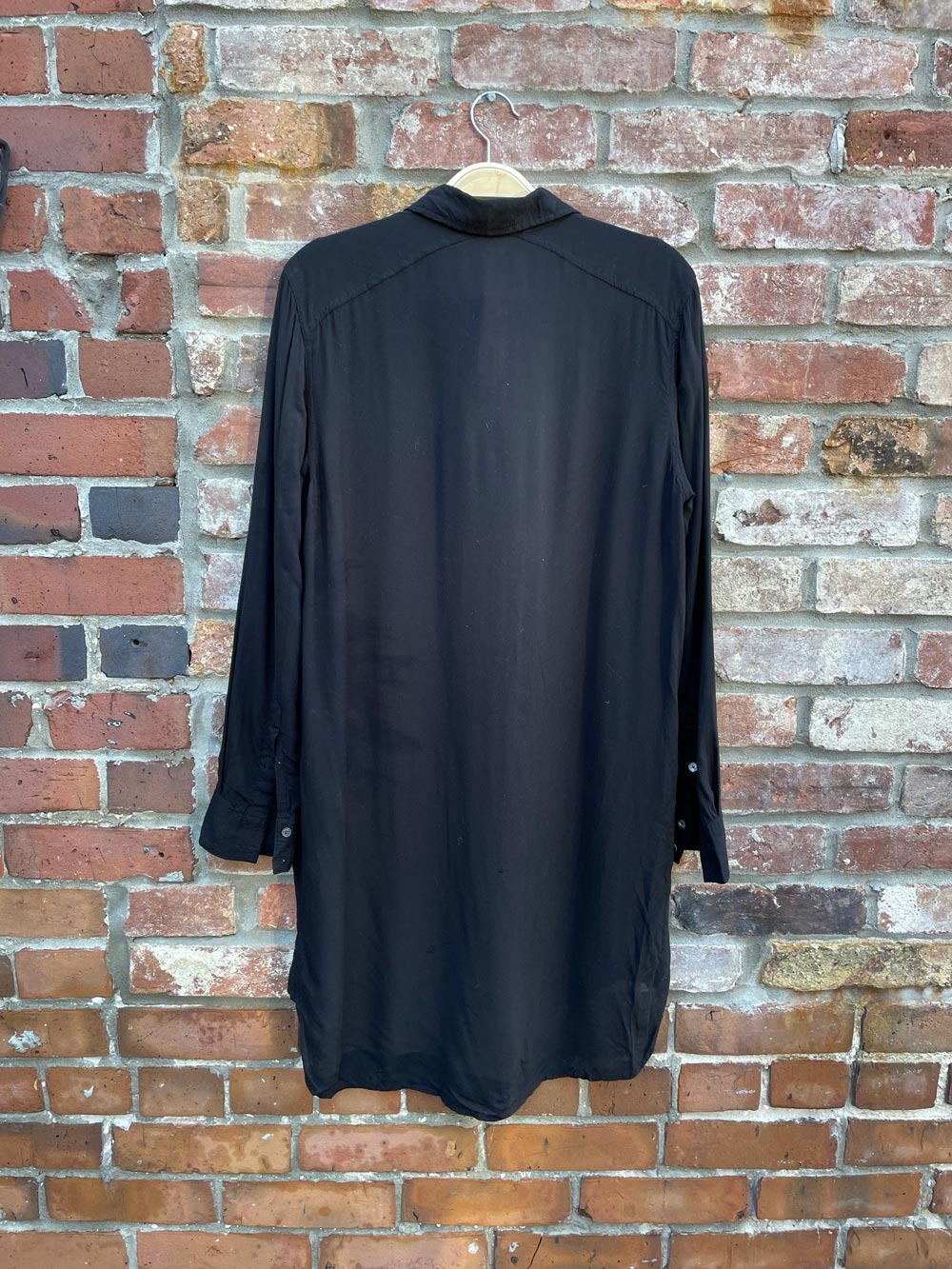 wilfred free black long sleeve shirt dress