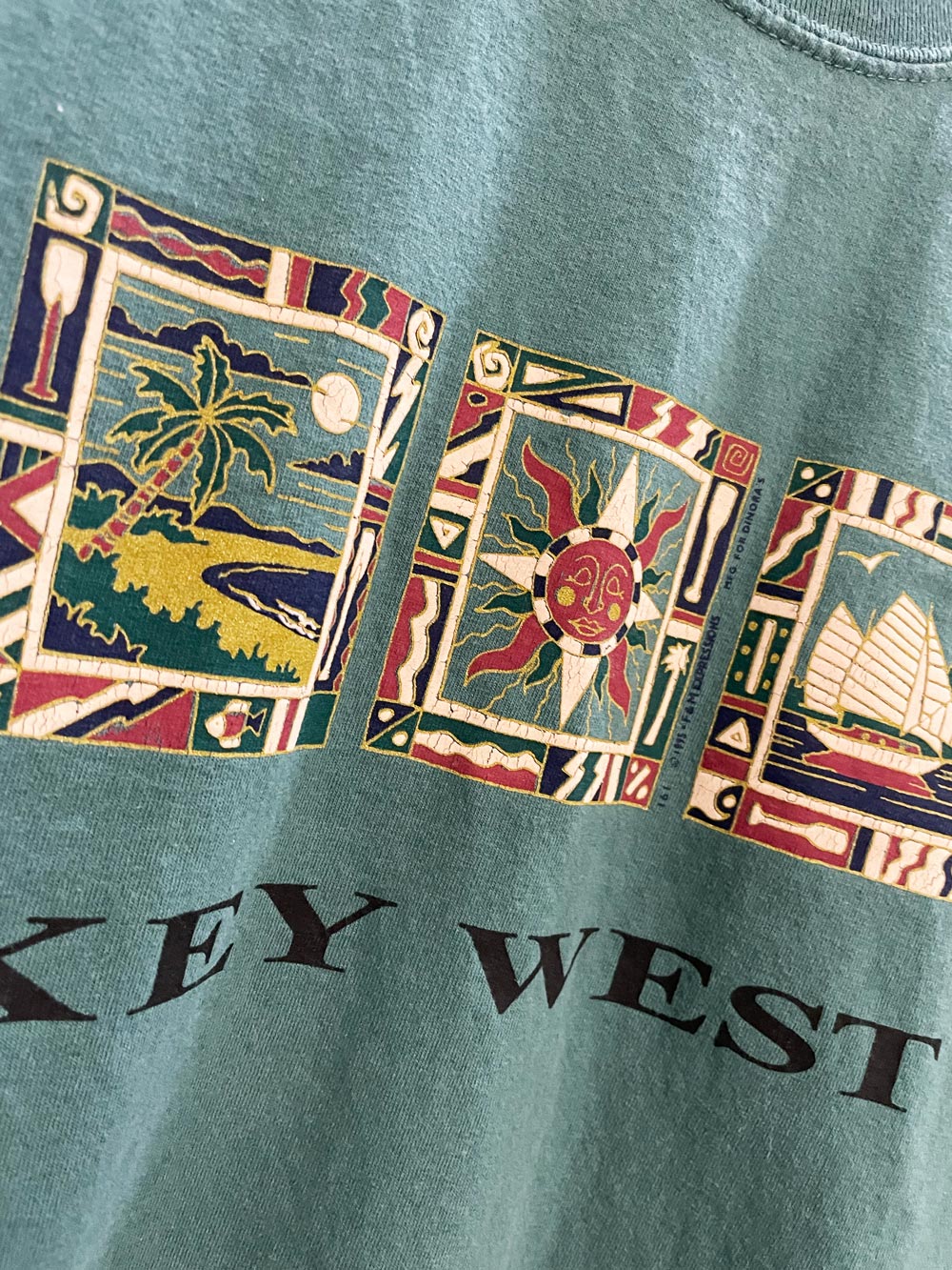 vintage 00s key west graphic tee