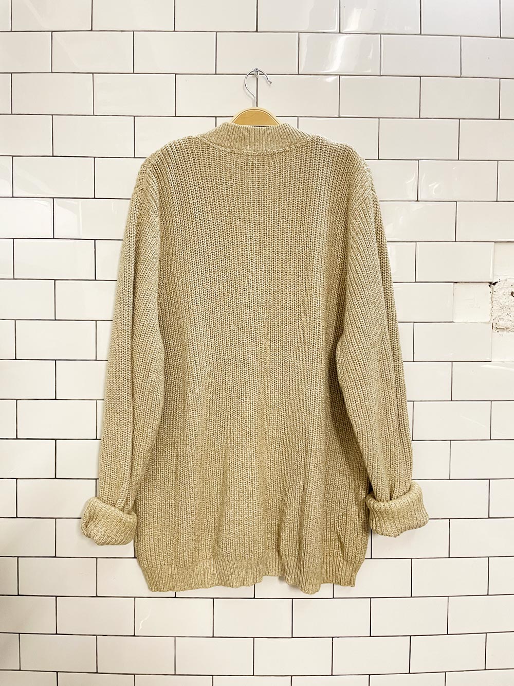 eddie bauer cozy cotton 1/4 button sweater