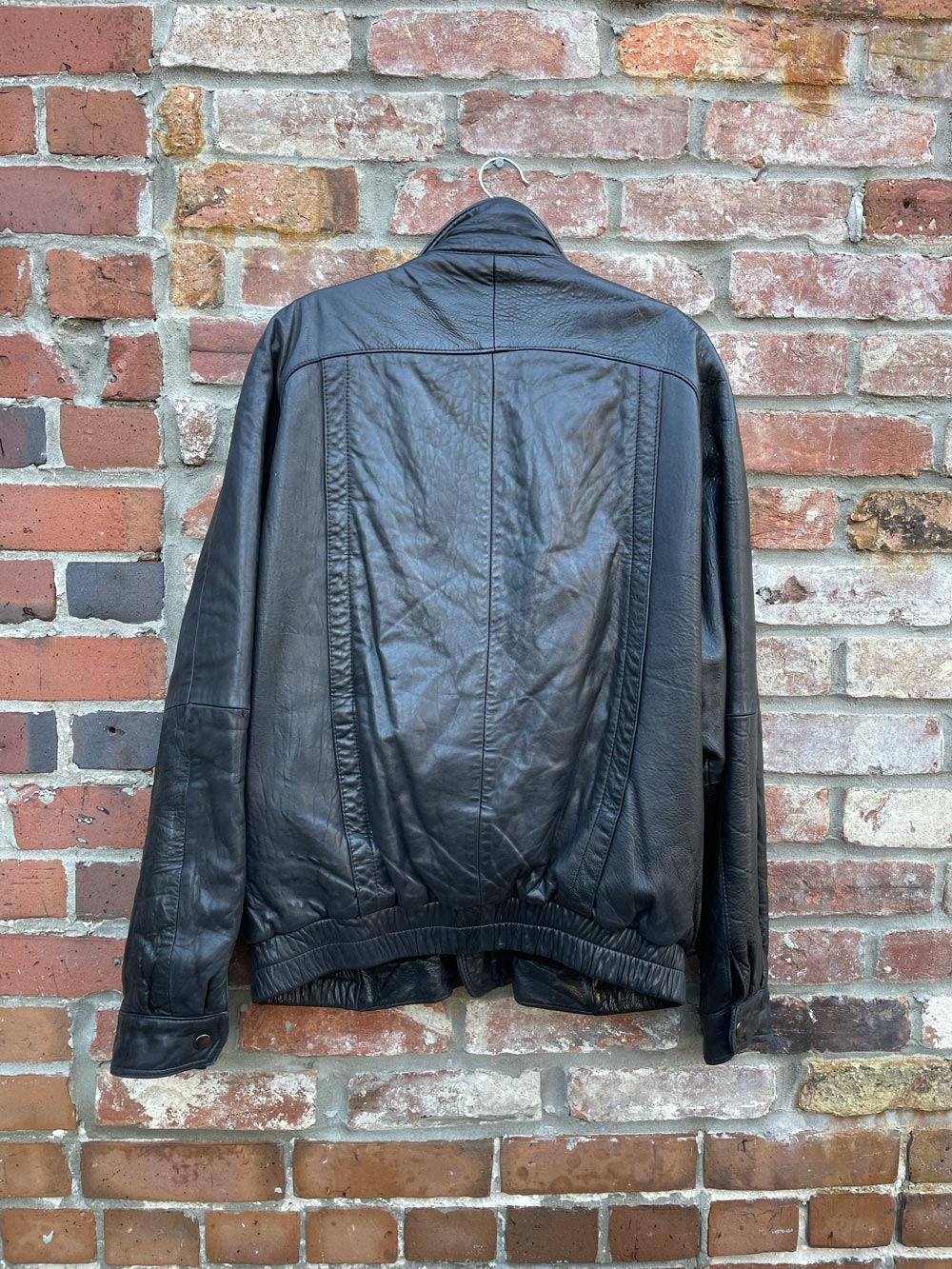 vintage jeno de paris butter leather bomber jacket