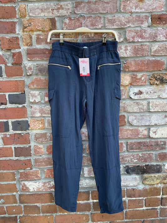 club monaco silk zipper pocket pants