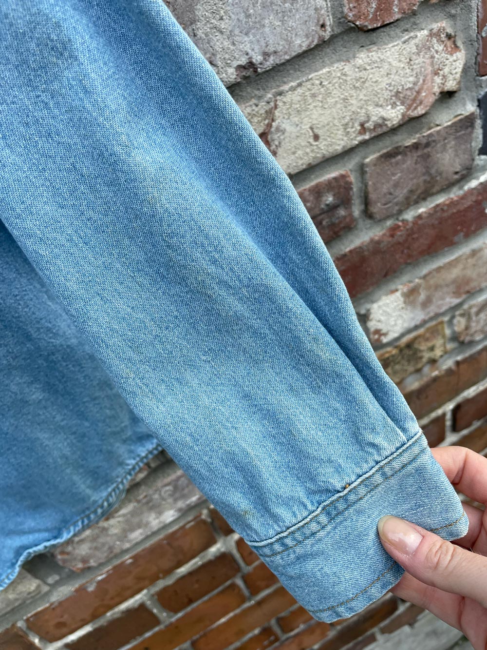 vintage district gasoline denim shirt