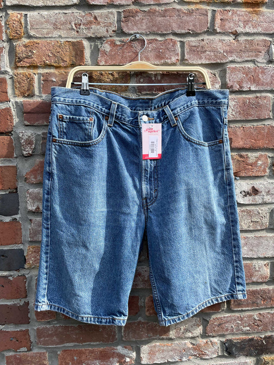 vintage levi's 505 long denim shorts