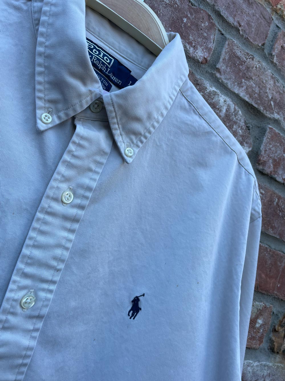 vintage polo ellington twill pony button down shirt