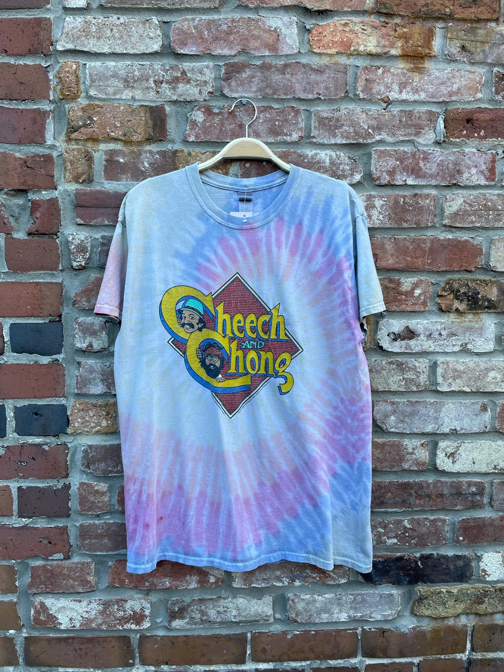 00's cheech and chong tie dye tee