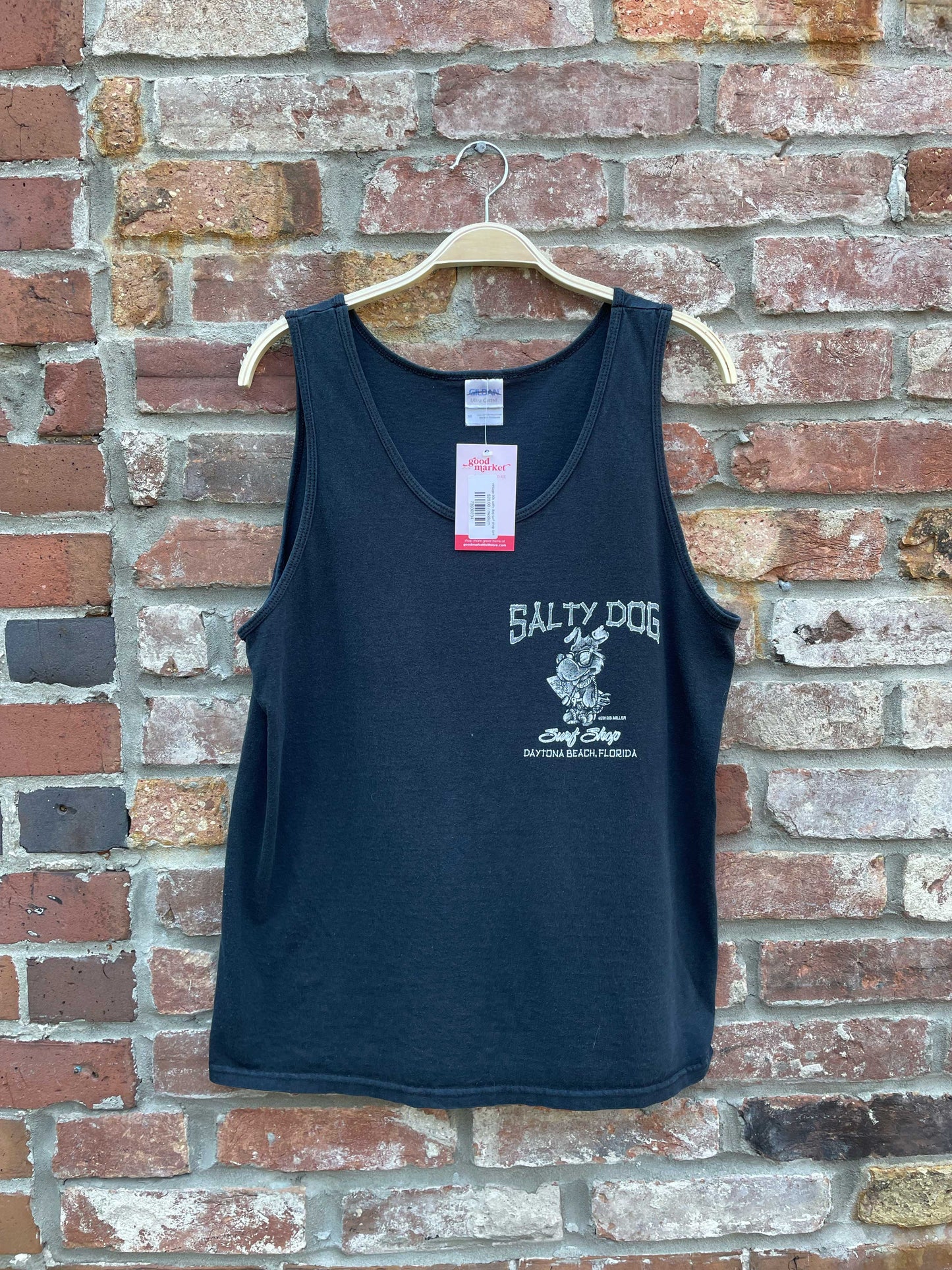 vintage 00s salty dog surf shop tank