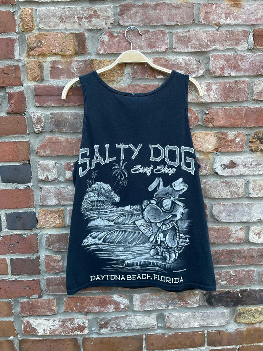 vintage 00s salty dog surf shop tank