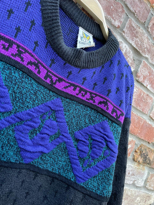 vintage kinetixx knit dad sweater