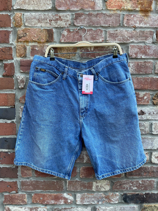 lee long denim shorts