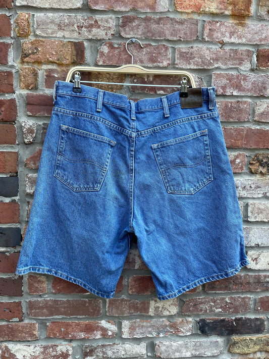 lee long denim shorts