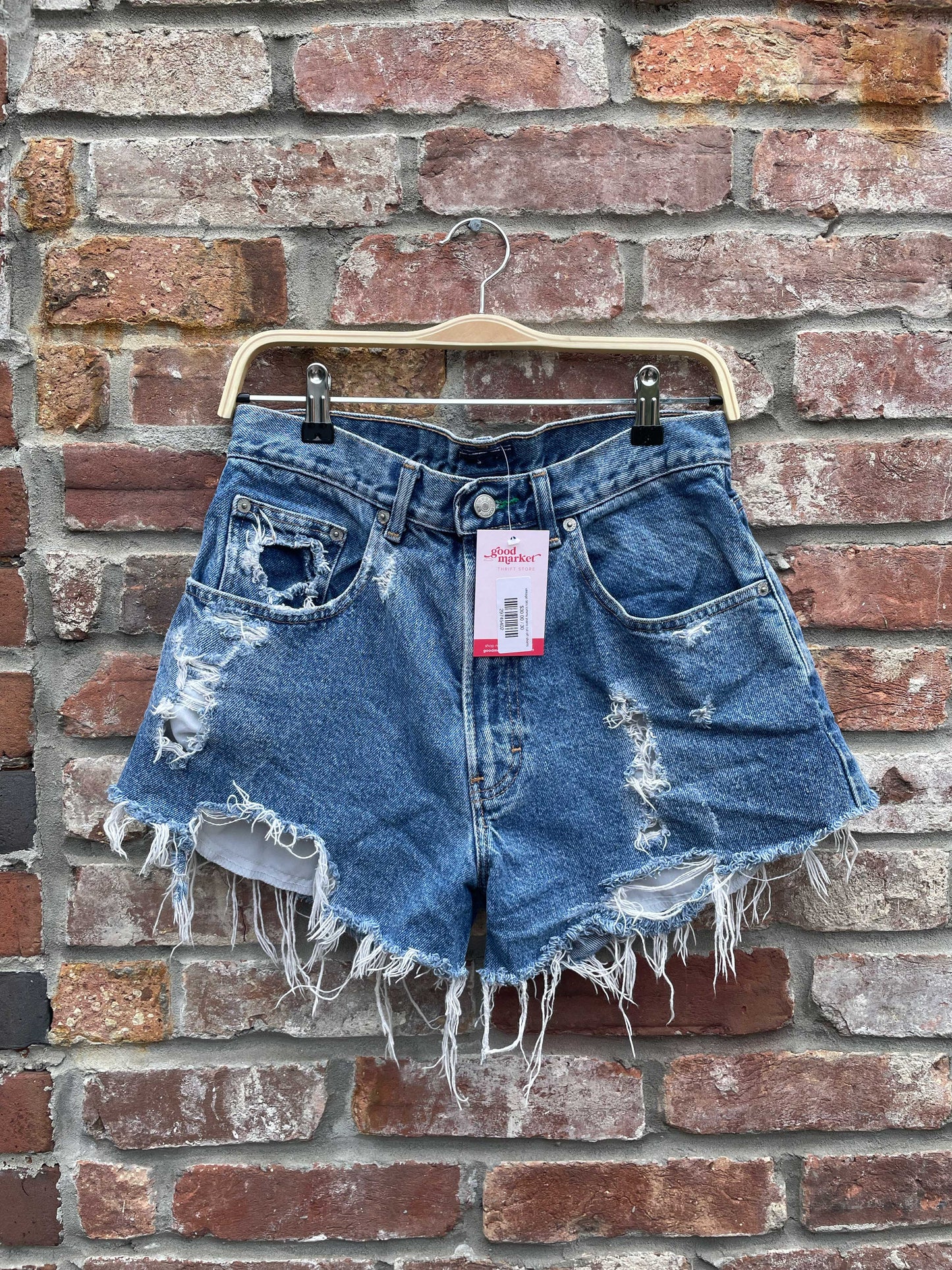 vintage 90s tommy jeans cut off shorts