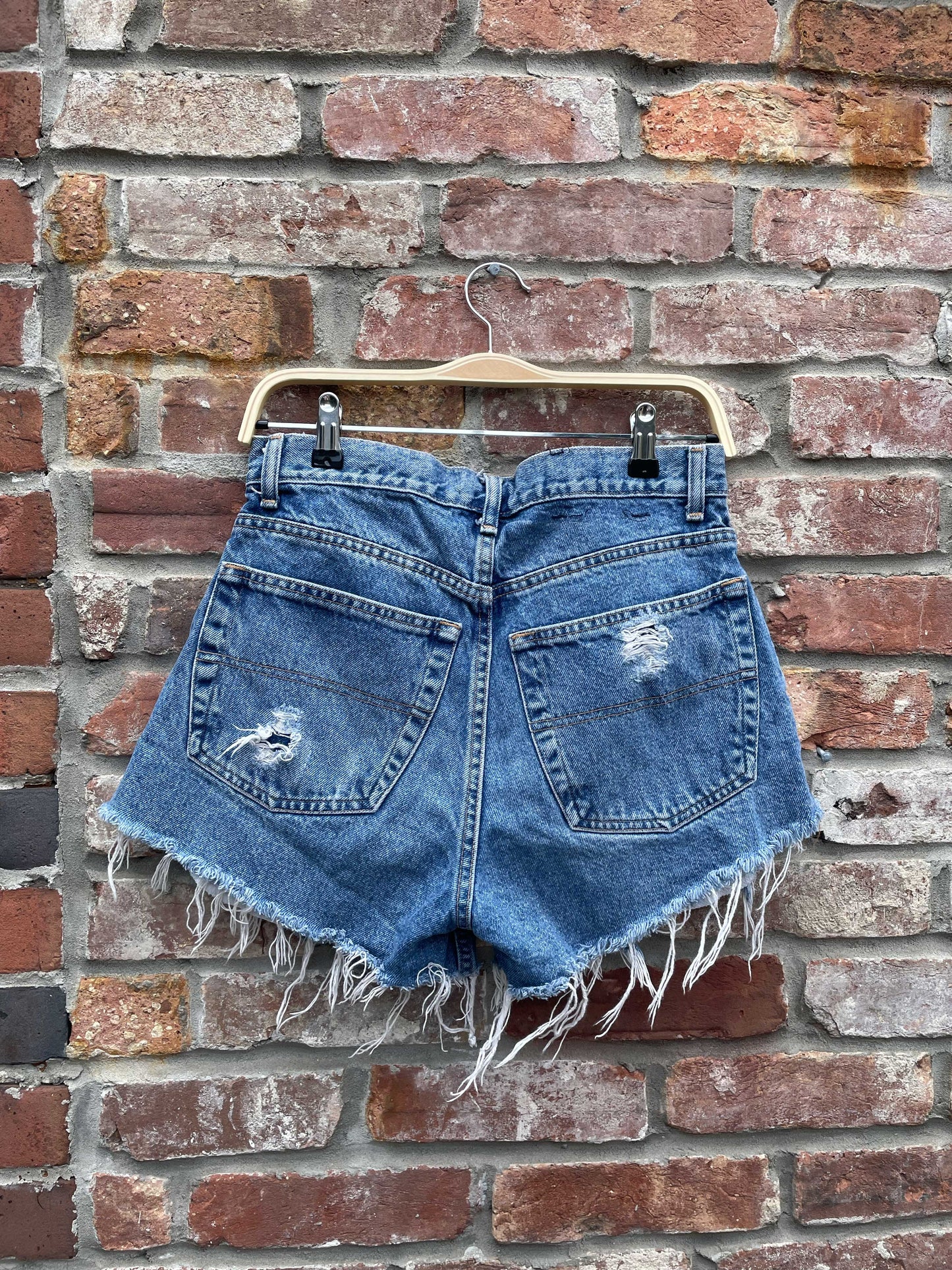 vintage 90s tommy jeans cut off shorts