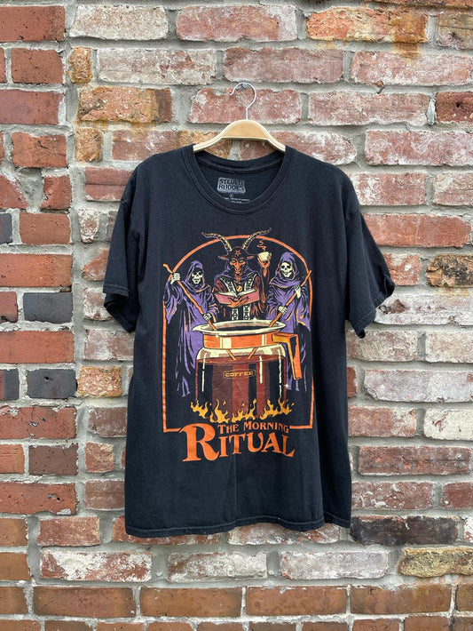 steven rhodes the morning ritual cauldron tee