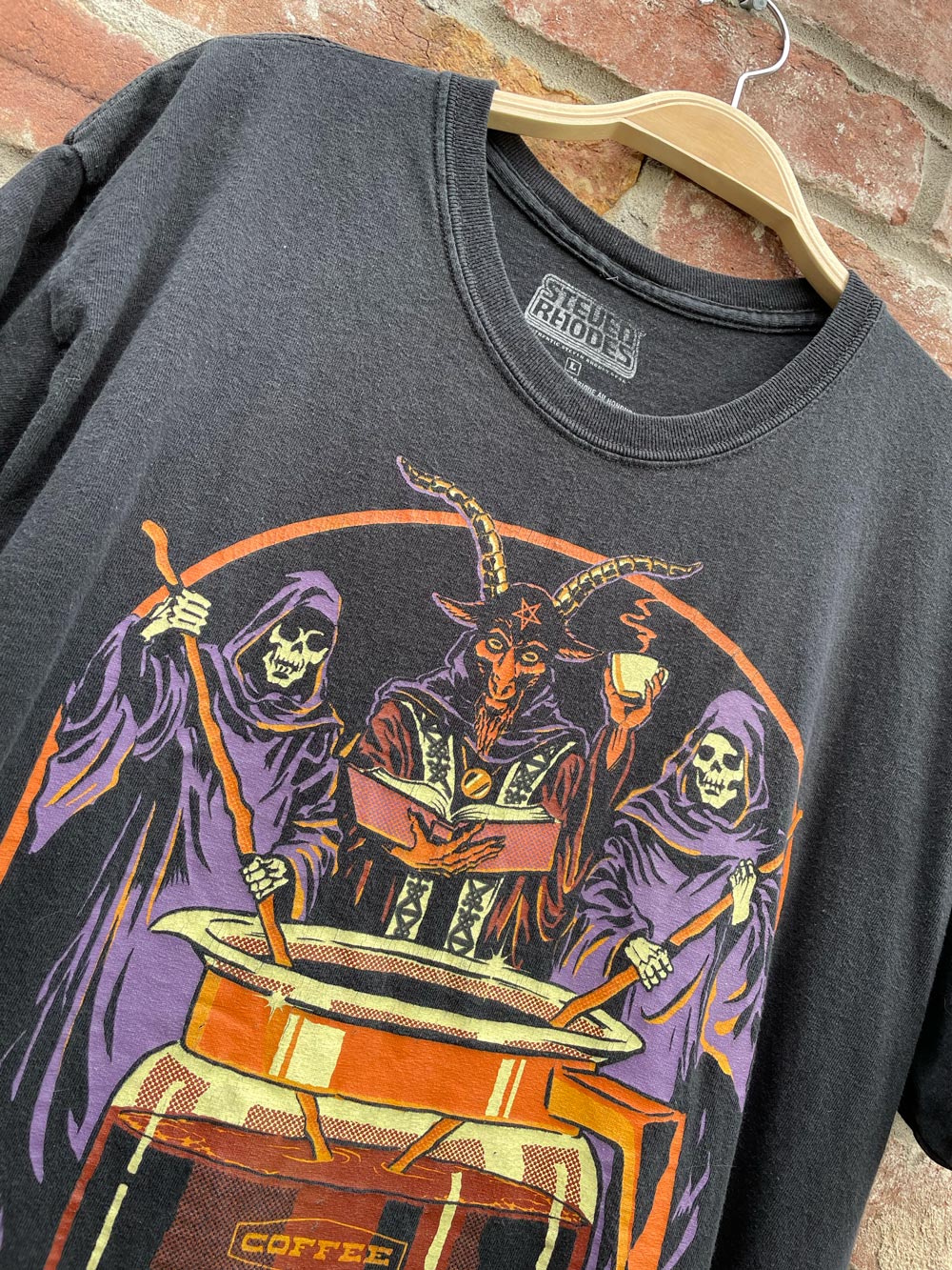 steven rhodes the morning ritual cauldron tee