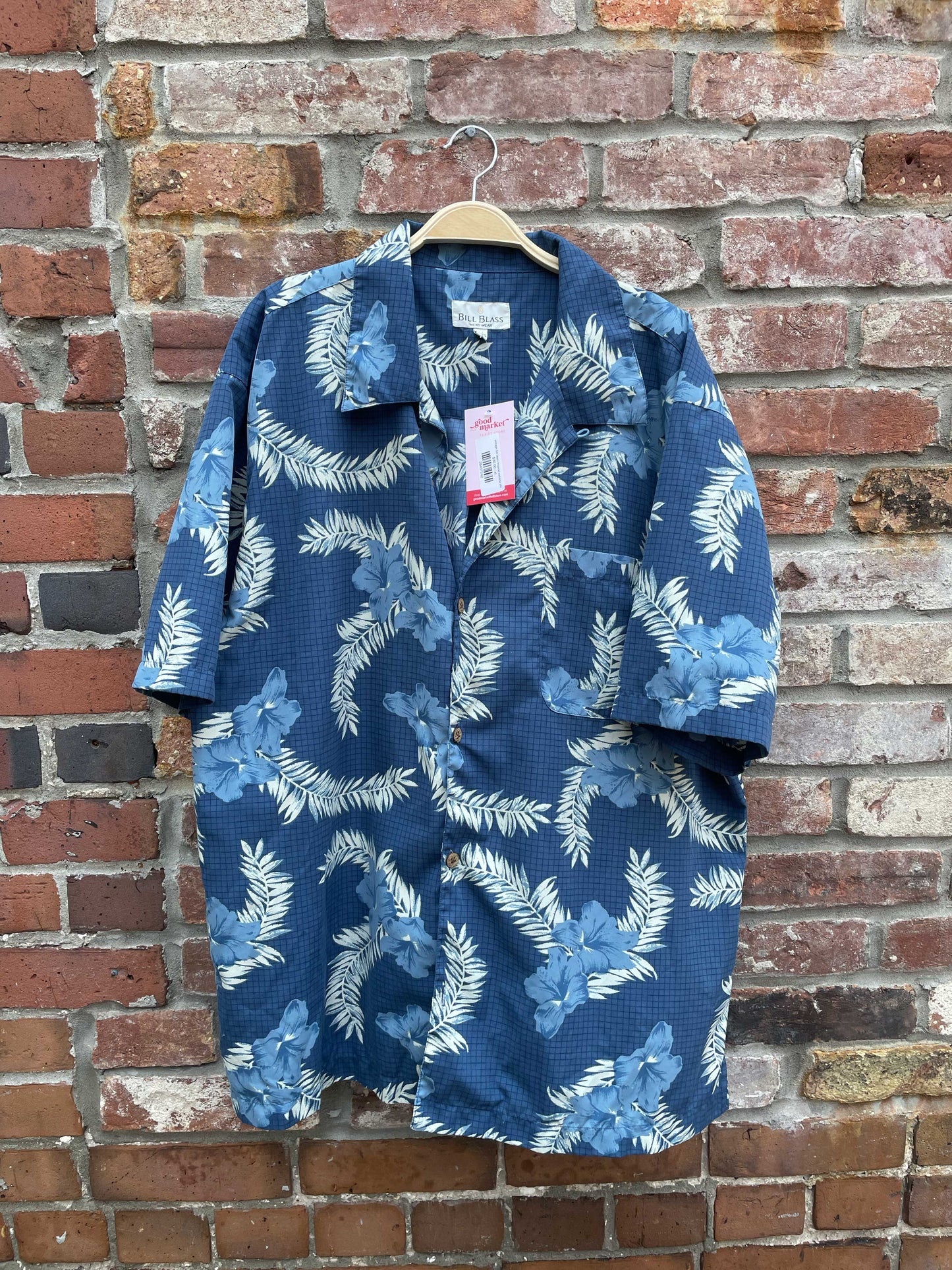 vintage bill blass tropical cabana shirt