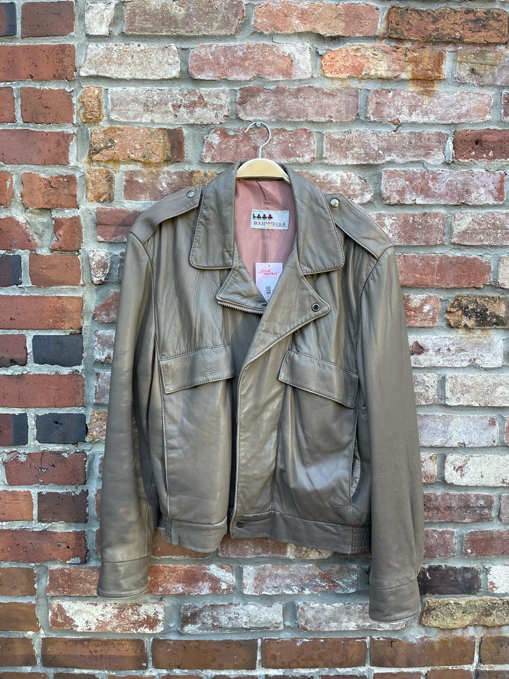 vintage boulevard club sabo butter leather bomber jacket