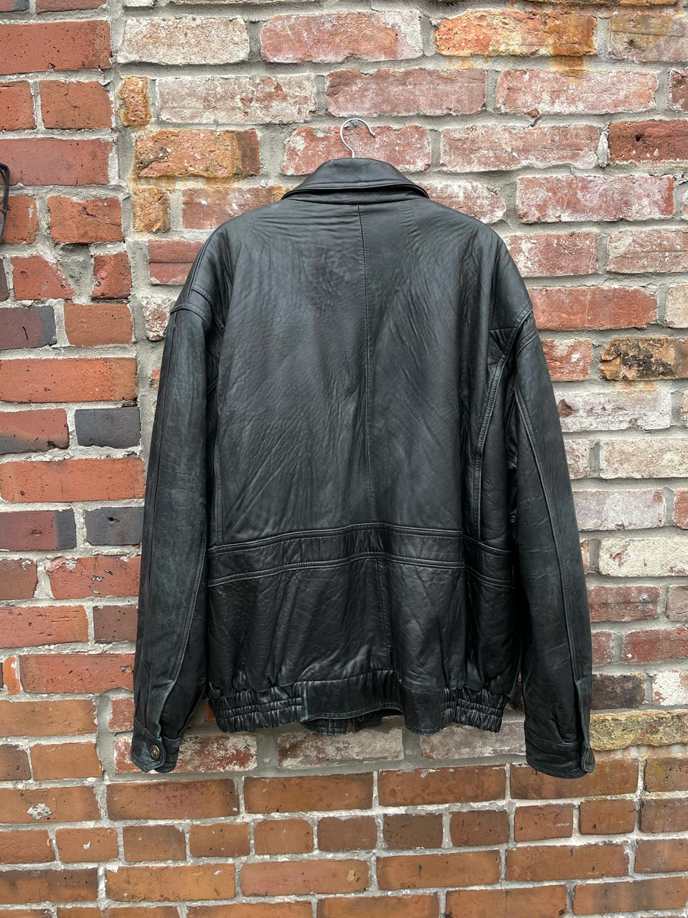 bod & christensen butter leather bomber jacket