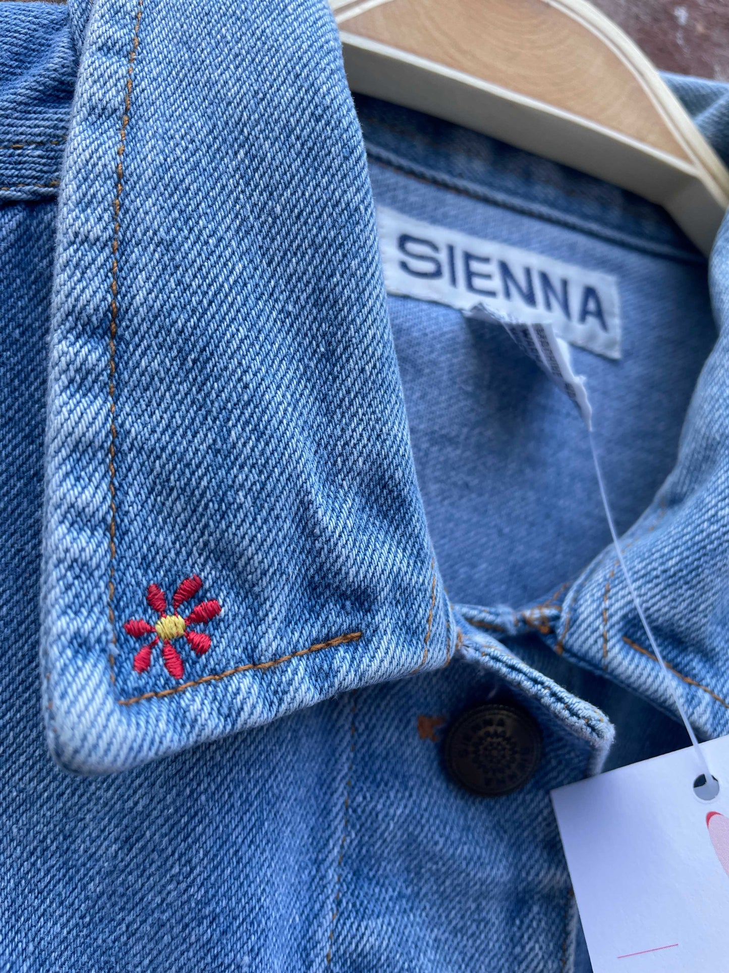 vintage 90s sienna denim vest top