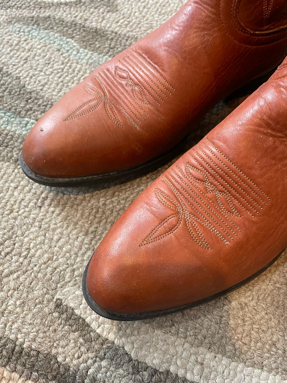 vintage laredo leather cowboy boot