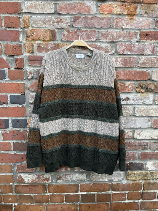 vintage miller wool-blend dad sweater