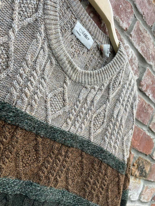 vintage miller wool-blend dad sweater