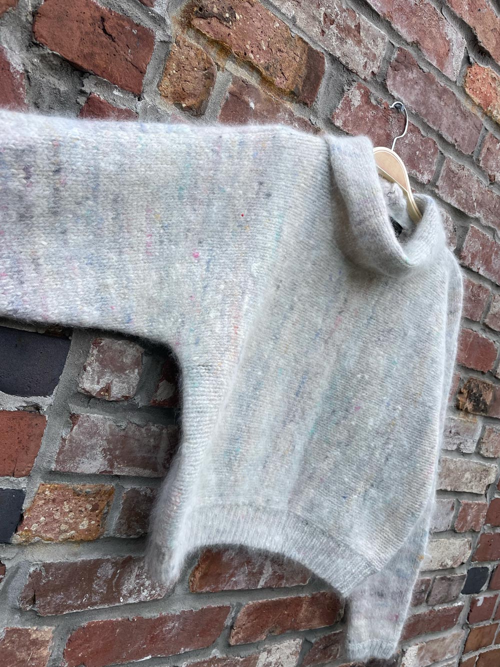 vintage 80s jeanne pierre wool angora sweater