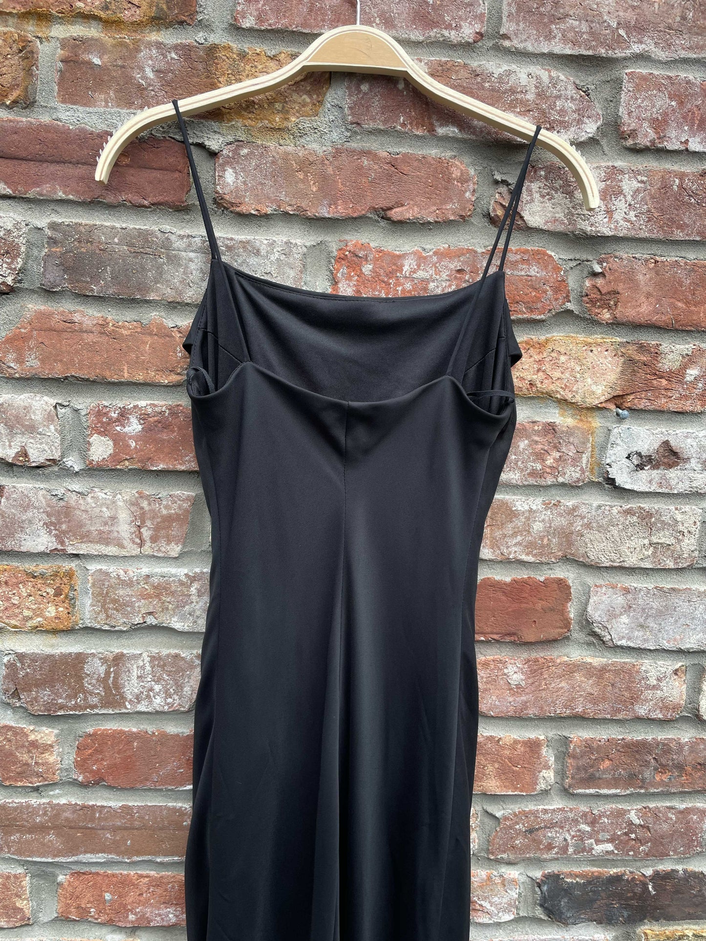 vintage jump cowl neck minimal gown