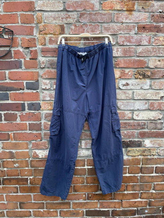 vintage columbia blue cargo trek pant