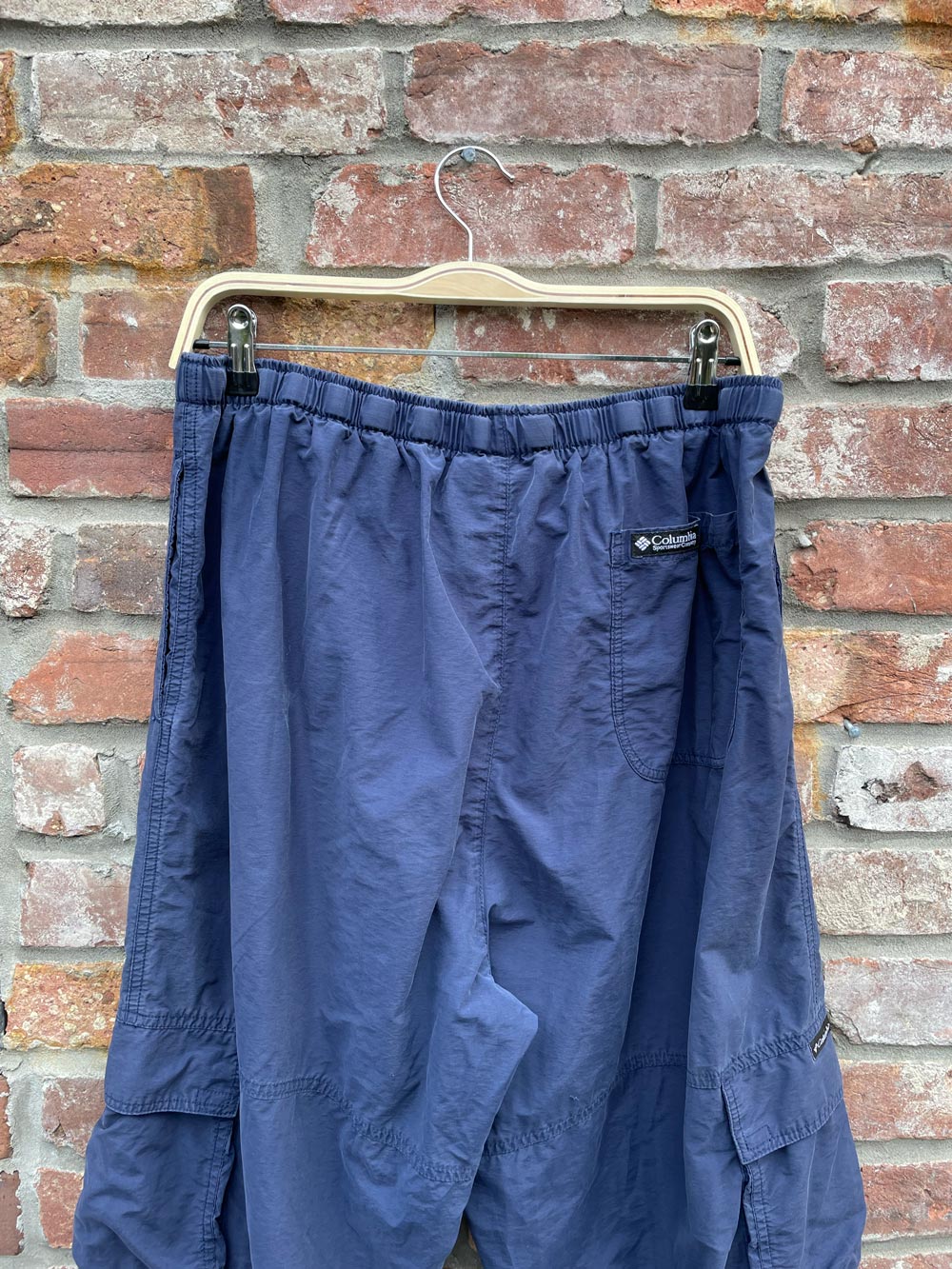 vintage columbia blue cargo trek pant