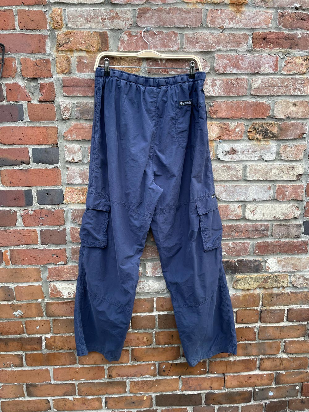 vintage columbia blue cargo trek pant