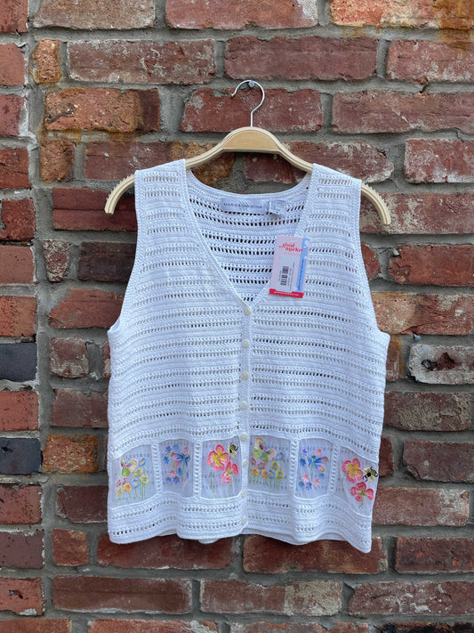 vintage marissa christina crochet vest