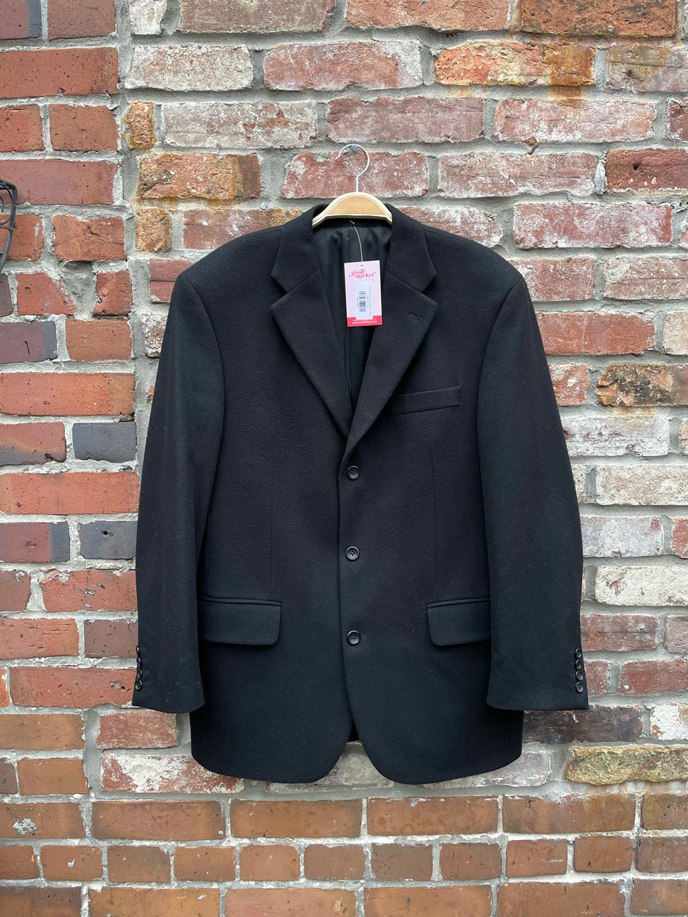 vintage abito union made felted wool-cashmere blazer