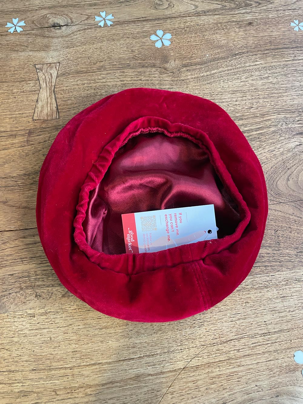 red velvet french beret