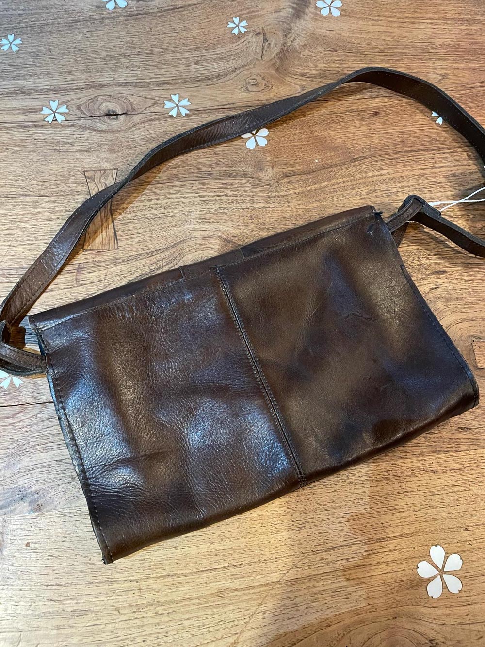 vintage made in brazil leather shoulder