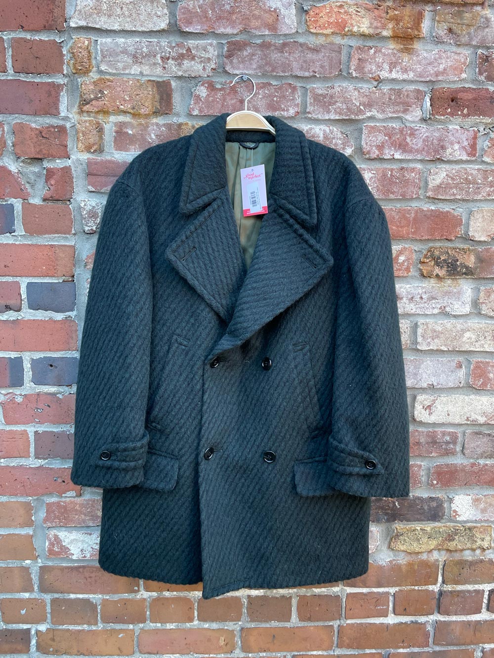 vintage union made in italy wool-mohair coat